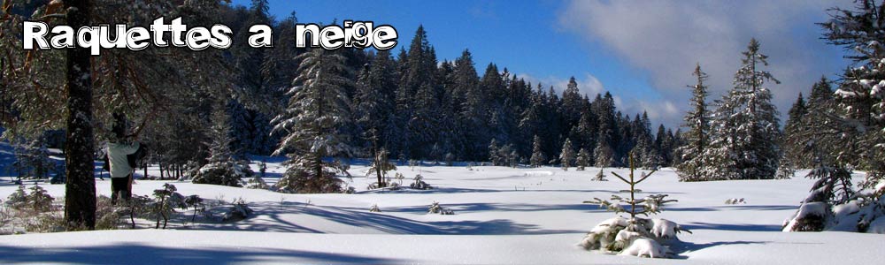 Raquettes à neige sur les Hautes Vosges